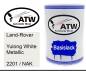 Preview: Land-Rover, Yulong White Metallic, 2201 / NAK: 500ml Lackdose, von ATW Autoteile West.